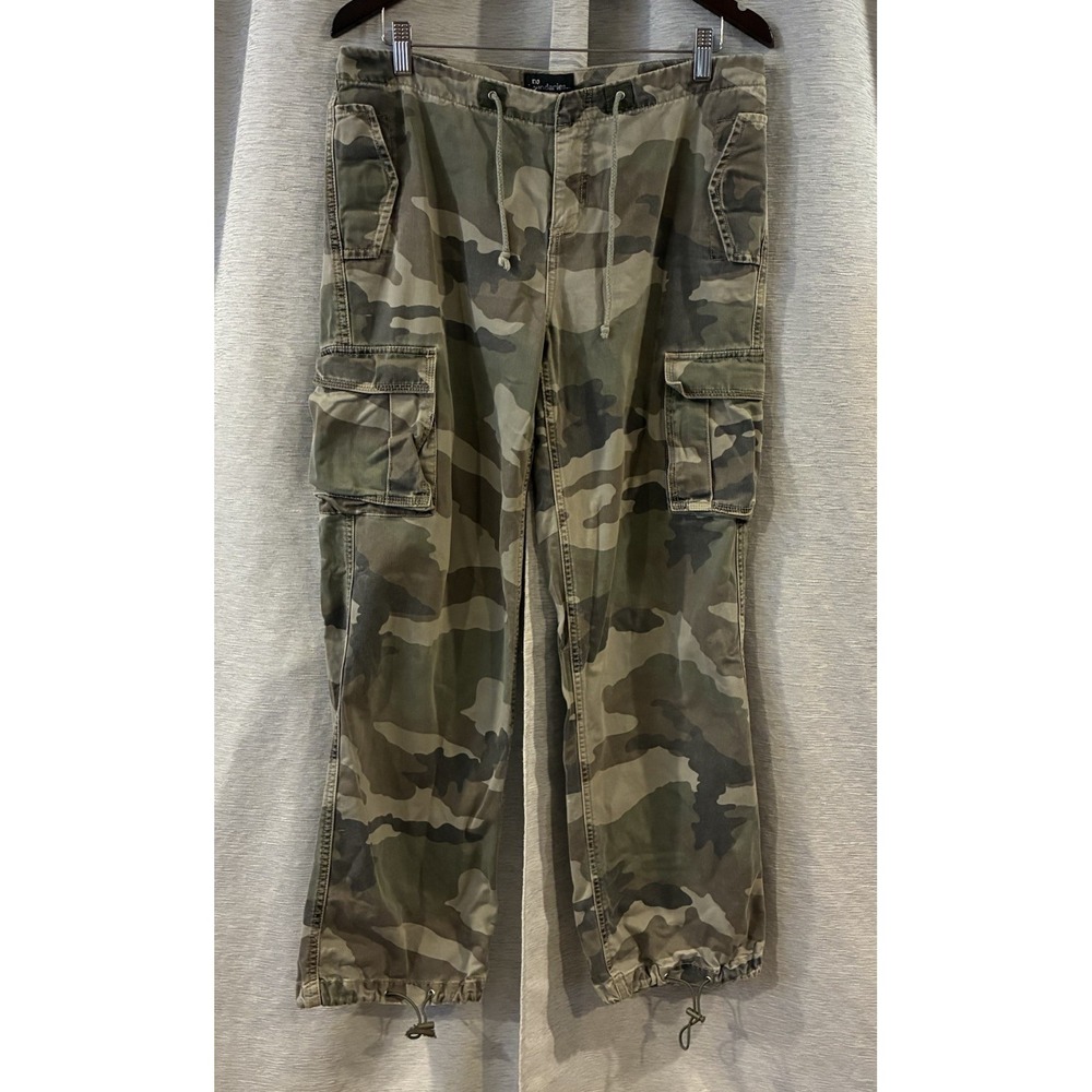 Vintage No Boundaries Cargo Pants Juniors Size 13 Camo Y2K Festival